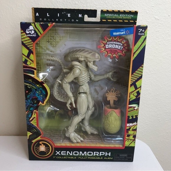 NIB Alien XENOMORPH DRONE Action Figure 7 In Collectable Fully Posable Alien Toy - Picture 1 of 8